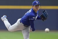 今季４勝目を挙げたドジャースの山本。(C)Getty Images