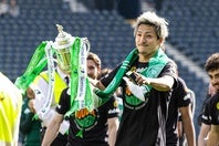スコティッシュカップの決勝でも、先制ゴールを挙げた前田。(C)Getty Images