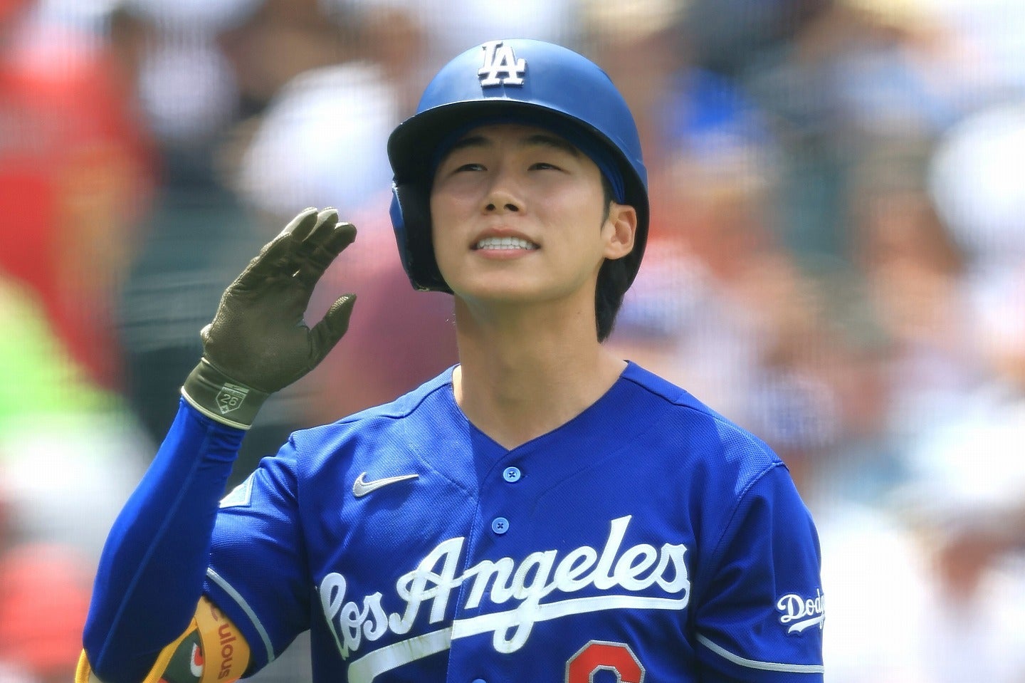 打席で見せ場を作れていないキム・ヘソン。(C)Getty Images