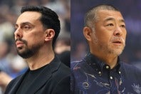 優勝まであと１勝としている長崎のマオールHC（左）と琉球の桶谷HC（右）。写真：梅月智史（THE DIGEST写真部）
