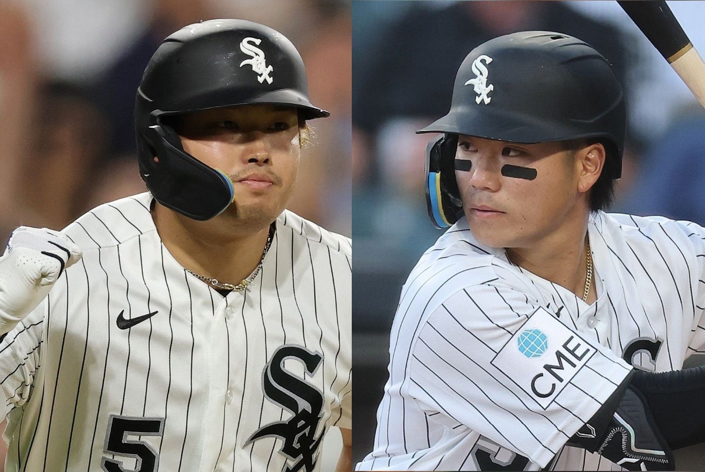 ツインズを相手に活躍を見せた村上（左）と西田（右）。(C) Getty Images