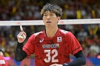 薬物所持容疑で逮捕されたバレーボール日本代表の佐藤駿一郎。写真：金子拓弥（THE DIGEST写真部）