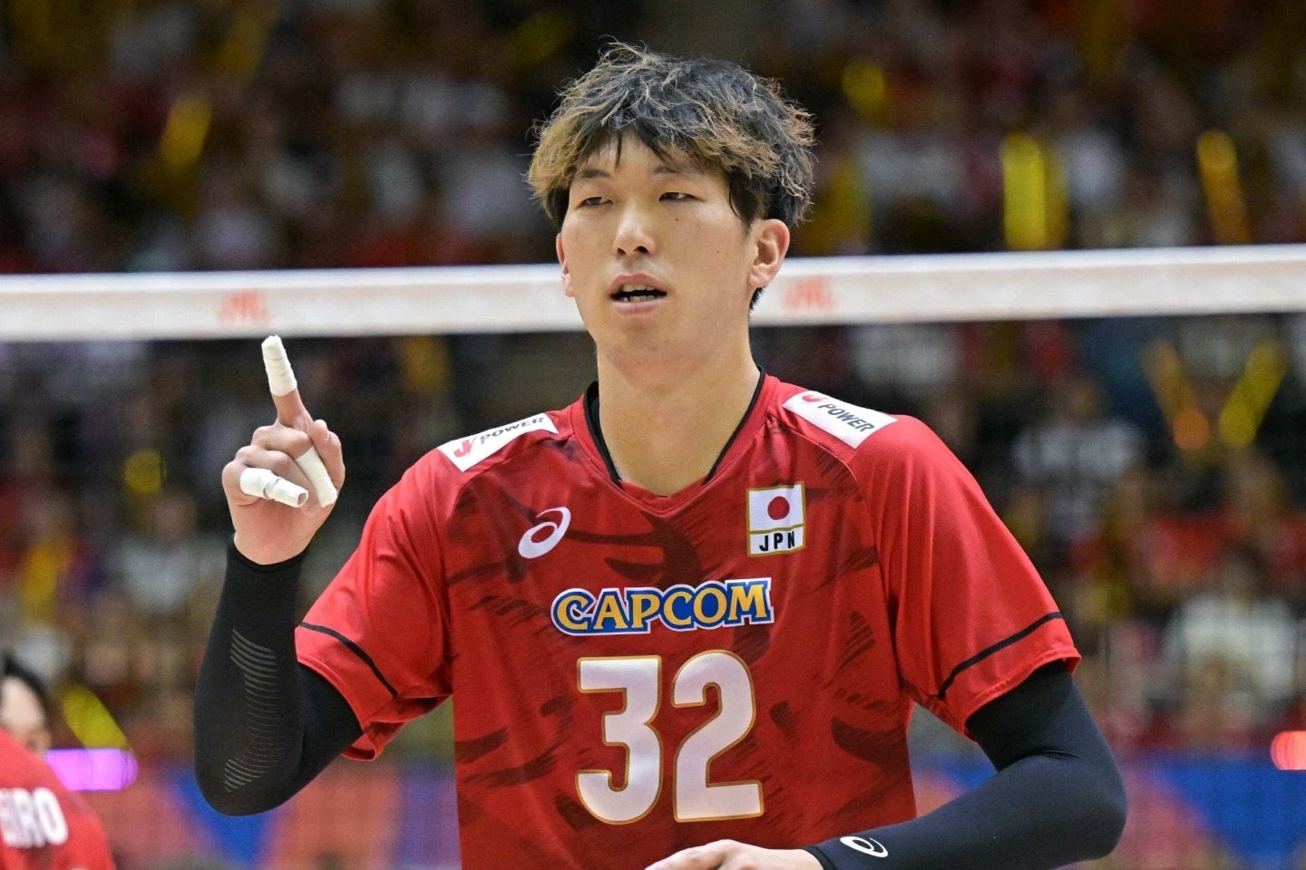 薬物所持容疑で逮捕されたバレーボール日本代表の佐藤駿一郎。写真：金子拓弥（THE DIGEST写真部）