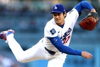ロッキーズ戦で６回１失点と好投し、５勝目を挙げたドジャースの大谷。(C)Getty Images