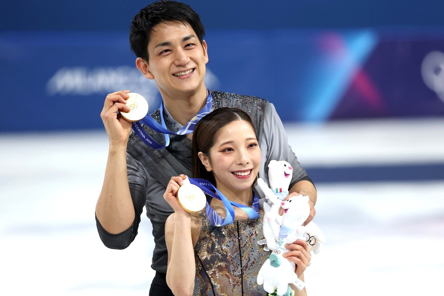 ミラノ・コルティナ五輪で金メダルを獲得したりくりゅう。フリー当日のエピソードが明かされた。(C)Getty Images