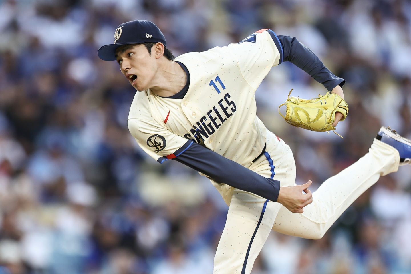 佐々木が６回途中を１失点に抑える好投を見せた。(C) Getty Images