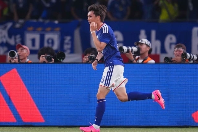 アイスランド戦で決勝点を奪った小川。(C)THE DIGEST