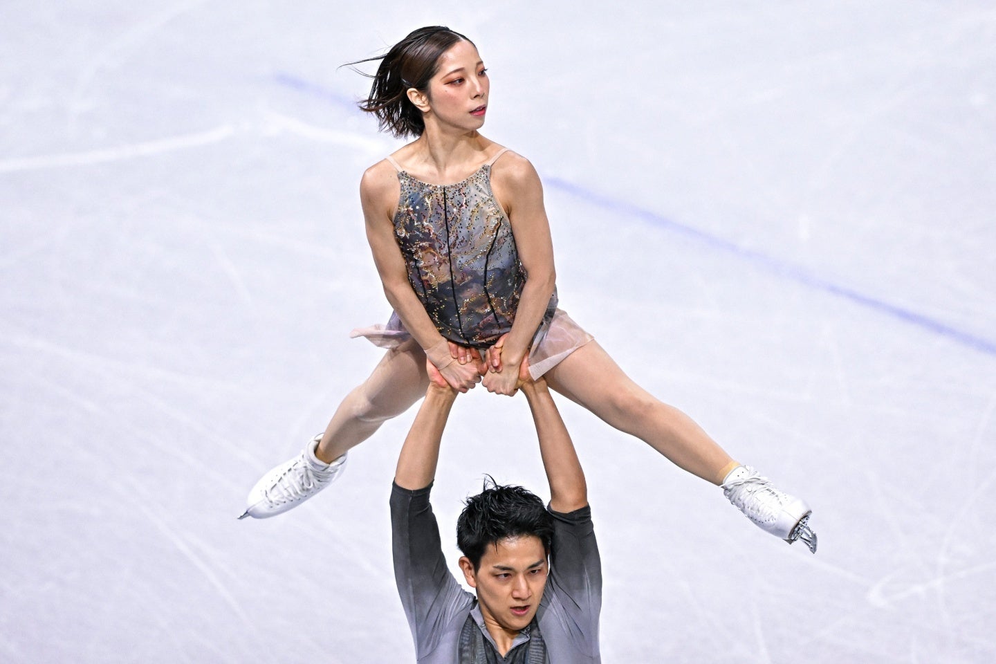 ミラノ・コルティナ五輪で金メダルを獲得したりくりゅう。(C)Getty Images