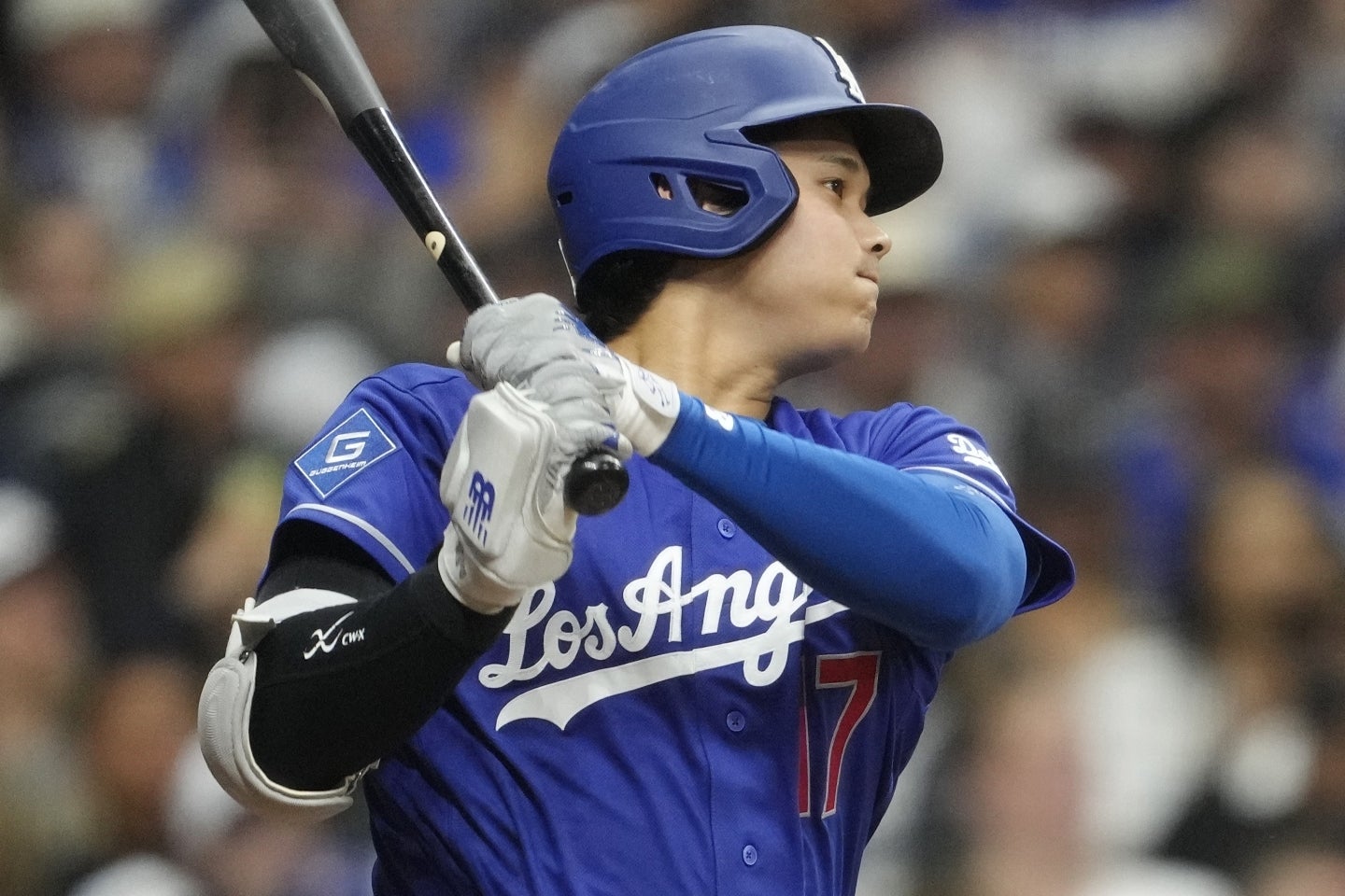 現地１日のダイヤモンドバックス戦で３安打を放った大谷。(C)Getty Images