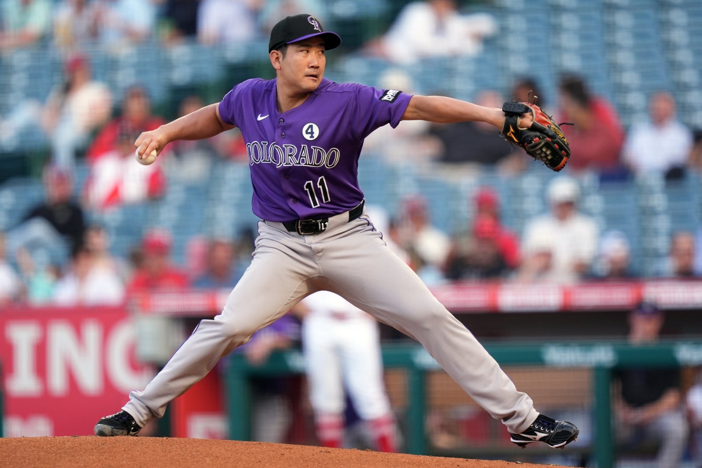 今季５勝目を挙げたロッキーズの菅野。(C)Getty Images
