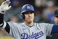 初回に二塁打、２回に三塁打を放って２打点だった大谷翔平。(C)Getty Images