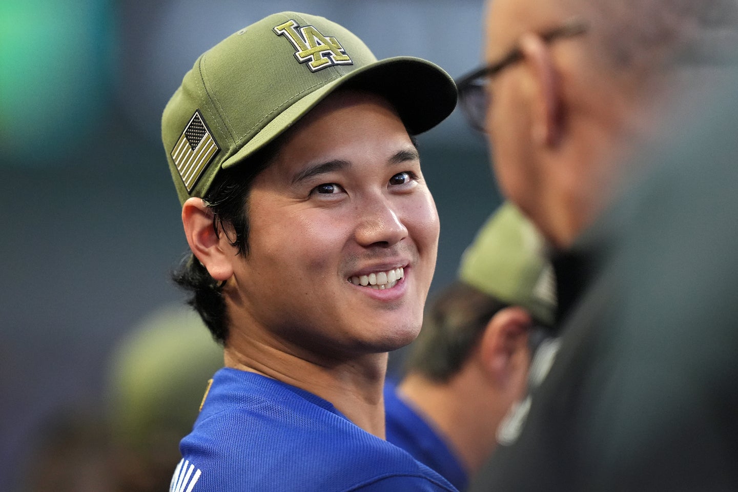 大谷翔平が球団公式カメラマンに見せた表情が注目を集めている。(C)Getty Images