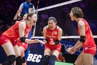日本は初戦フランス戦に快勝。開幕戦を飾った。(C)Volleyball world