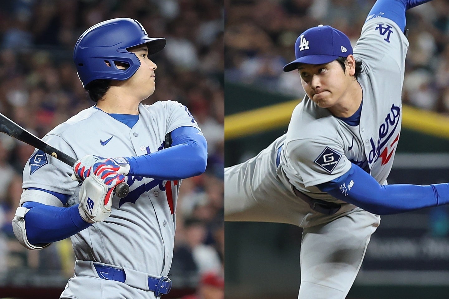 大谷はDバックス戦、投打で大活躍した。(C)Getty Images