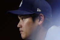 今季２度目のベンチスタートとなった大谷翔平。最後まで出番はなかった。(C)Getty Images
