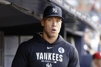肋骨の疲労骨折が判明下ヤンキースのジャッジ。(C) Getty Images