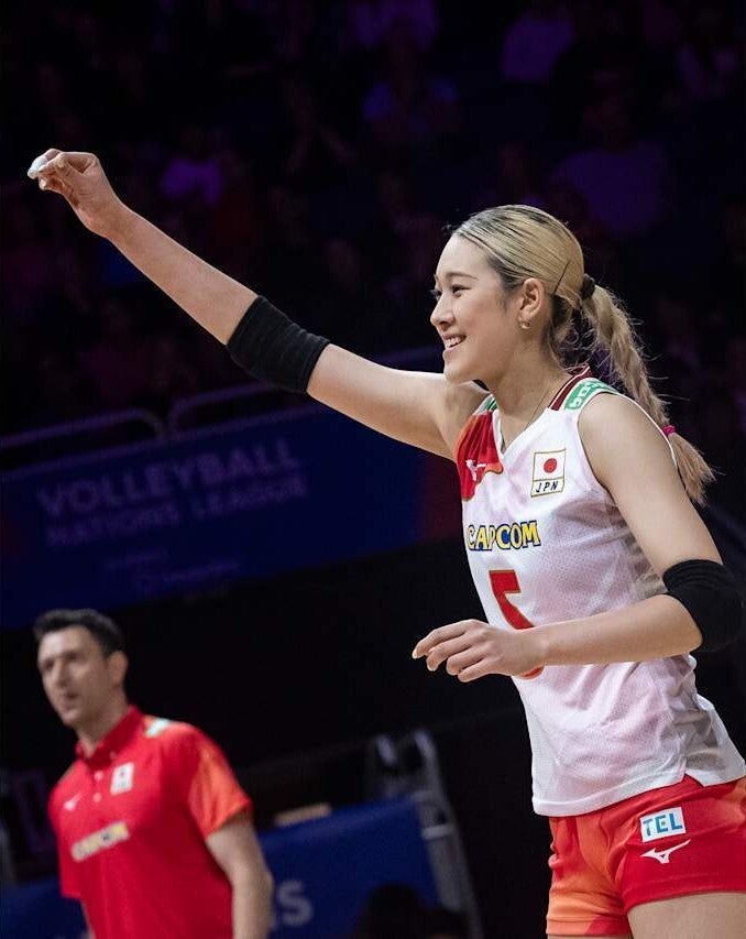 日本はドイツに完勝して開幕３連勝。佐藤が最多20得点をマークした。(C)volleyball World