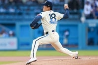 エンジェルス戦で快投を披露したドジャースの山本。(C)Getty Images