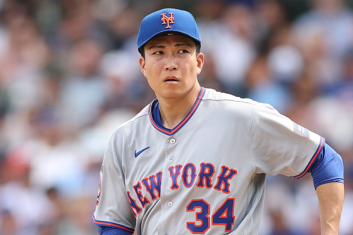 メッツの千賀がリハビリ登板で苦戦している。(C) Getty Images