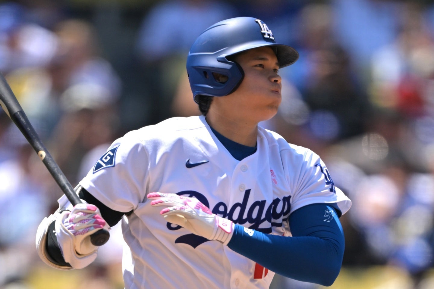 大谷は１番・DHでスタメン出場。６月５度目のマルチ安打をマークした。(C)Getty Images