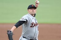リハビリ登板で好投したタイガースのスクーバル。(C)Getty Images
