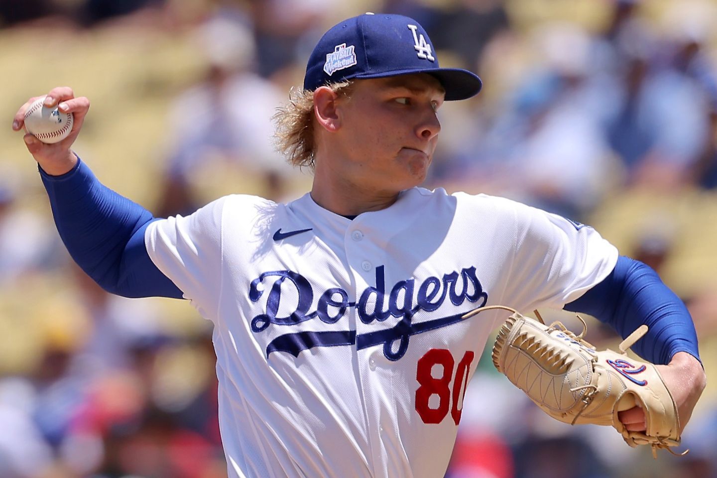 今季３敗目を喫したドジャースのシーハン。(C) Getty Images