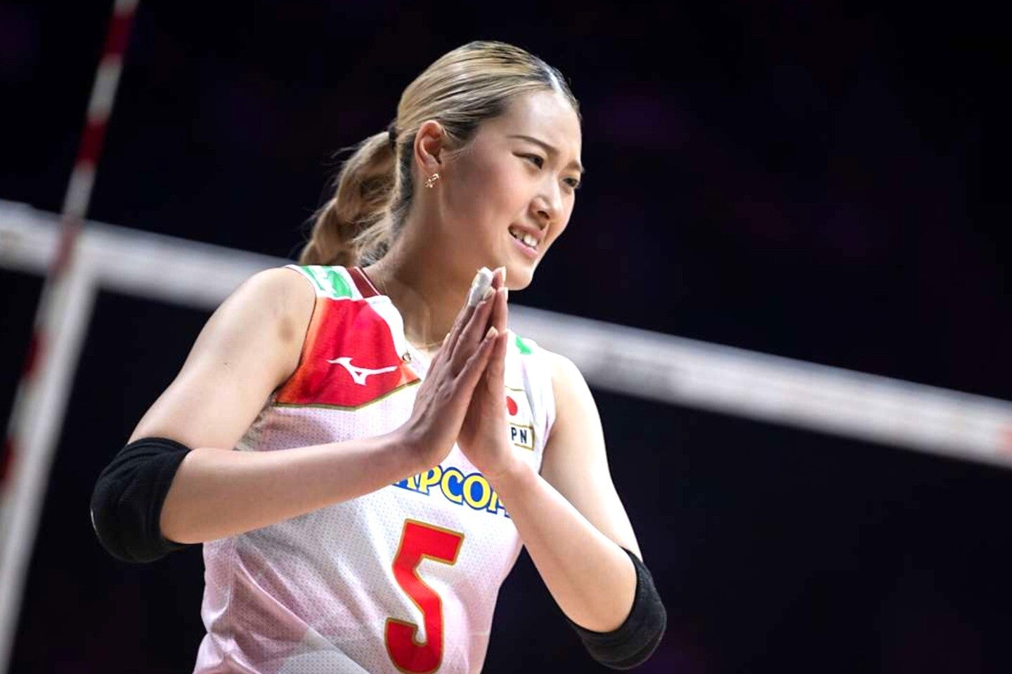 バレーボール女子日本代表の佐藤淑乃。VNLカナダ戦後の暴露話が話題になっている。(C)volleyball World