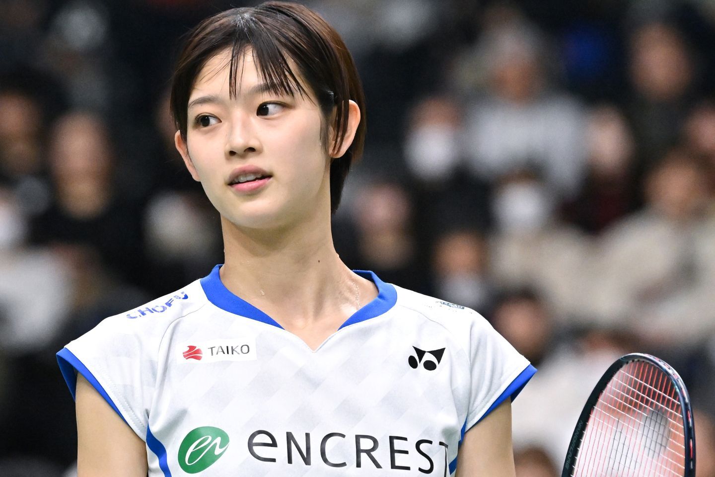 地元のショップを訪れた田口。目下人気と知名度が急上昇中だ。写真：鈴木颯太朗