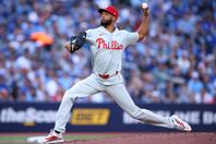 今季８勝目を挙げたフィリーズのサンチェス。(C)Getty Images