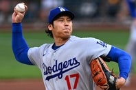 パイレーツ戦に先発した大谷は７回途中４失点。勝利投手の権利を持って降板したが、リリーフ陣が逆転を許してしまい勝敗はつかなかった。(C)Getty Images