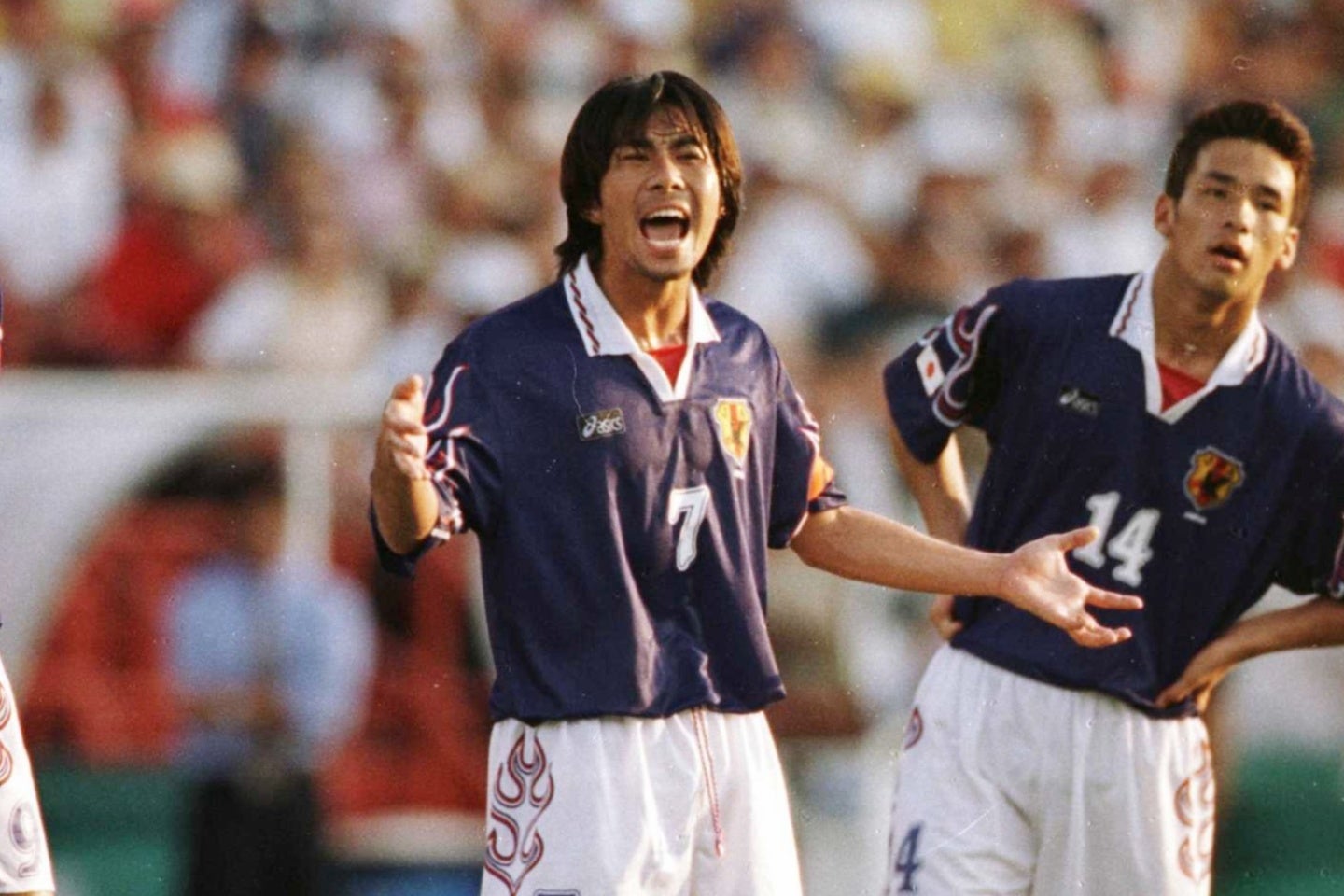 1996年アトランタ五輪に出場した前園真聖（中央）。(C)Getty Images