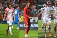 40代で北中米W杯に出場する左からモドリッチ、C・ロナウド、ジェコ。(C)Getty Images