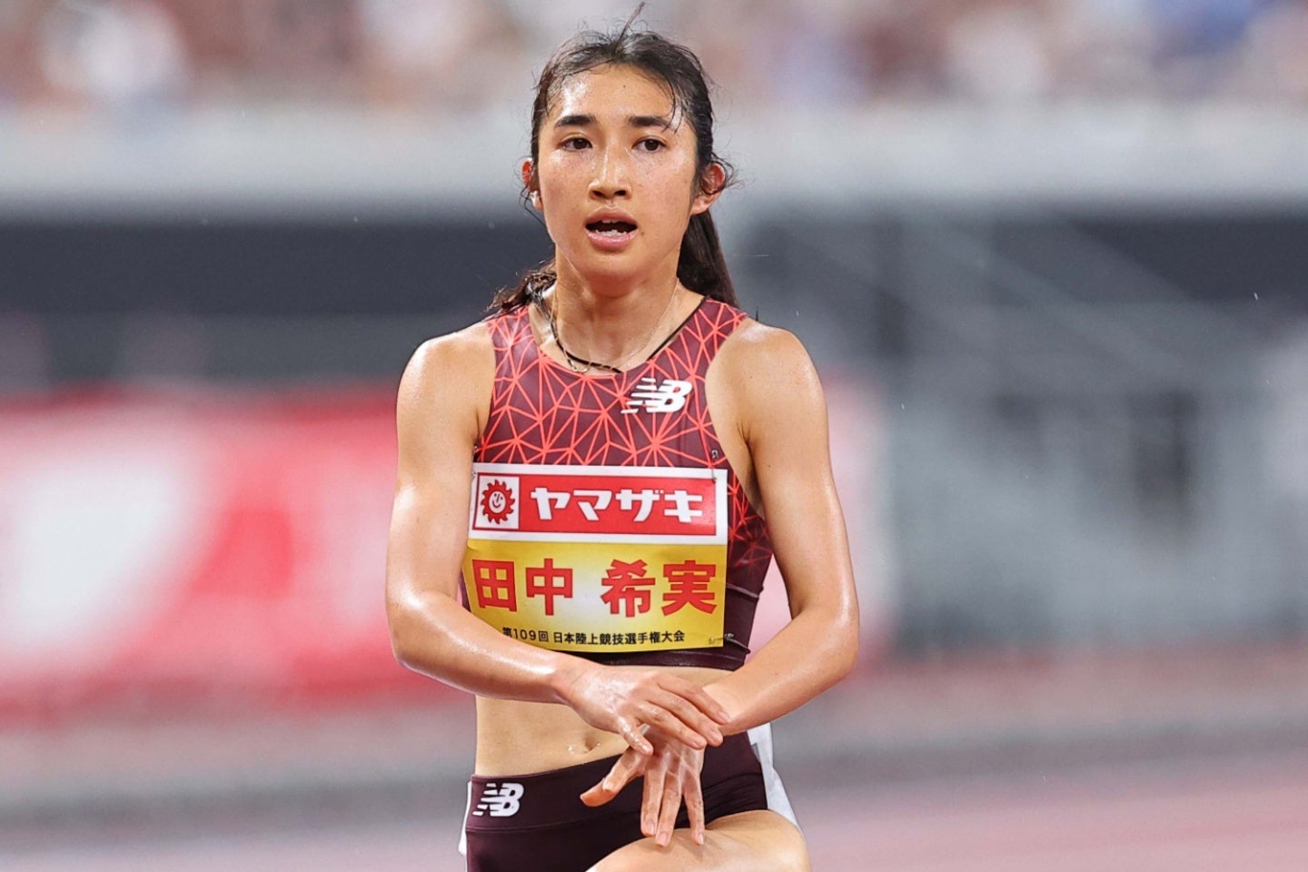 田中希実は女子5000mで５年ぶりの敗北を喫した。写真：梅月智史（THE DIGEST写真部）