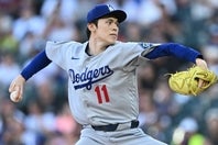 Wソックス戦で４敗目を喫したドジャースの佐々木。(C)Getty Images