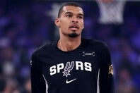 第４戦で悪夢の逆転負けを喫したスパーズだが、ウェンバンヤマは「もう乗り越えた」という。(C)Getty Images