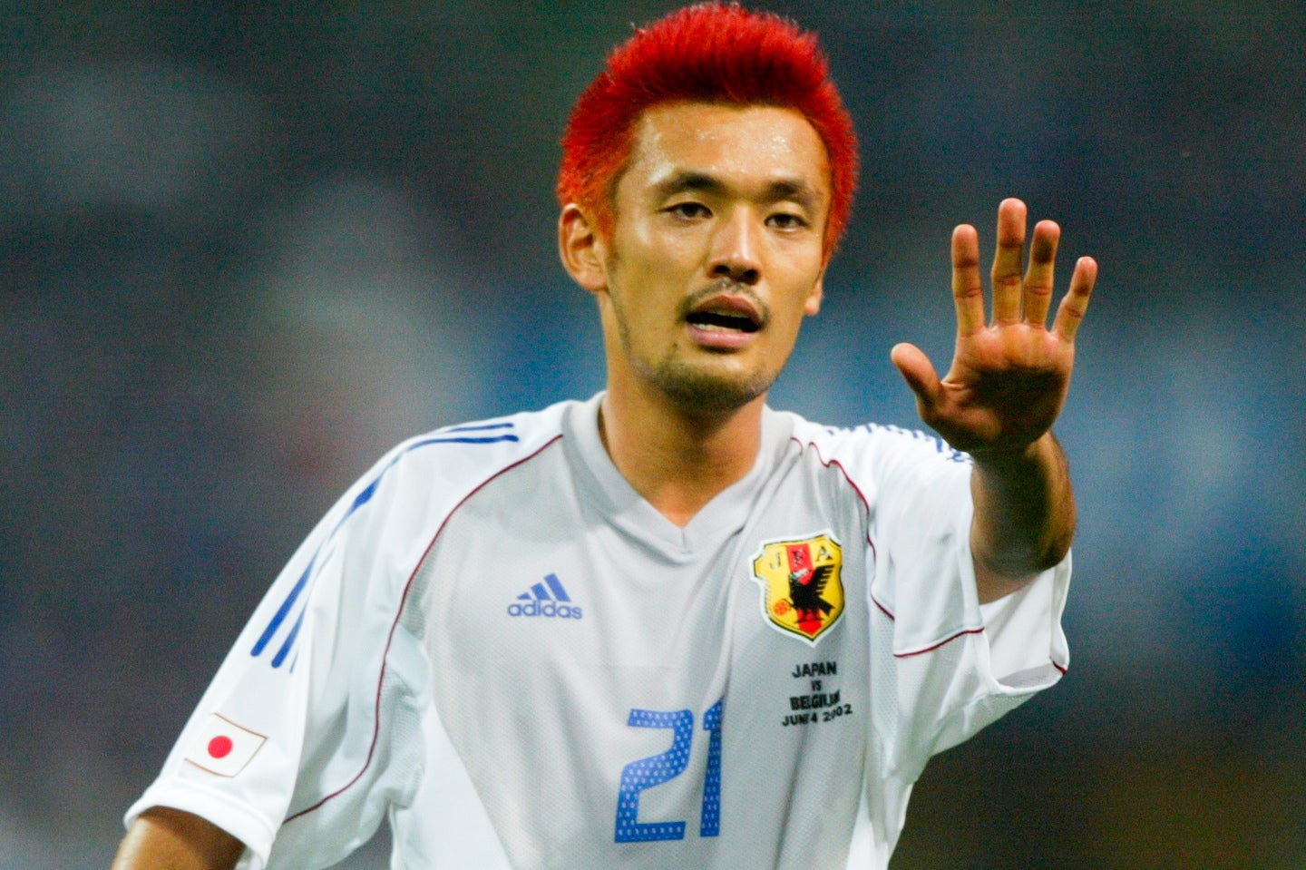 日本テレビのW杯中継に登場した元日本代表MFが注目を集めている。（写真は2002年の現役時代）。(C)Getty Images