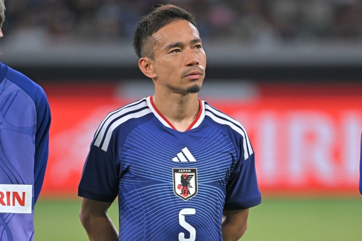 日本代表の長友佑都。オランダ戦直前にXを更新した。写真：金子拓弥（THE DIGEST写真部）