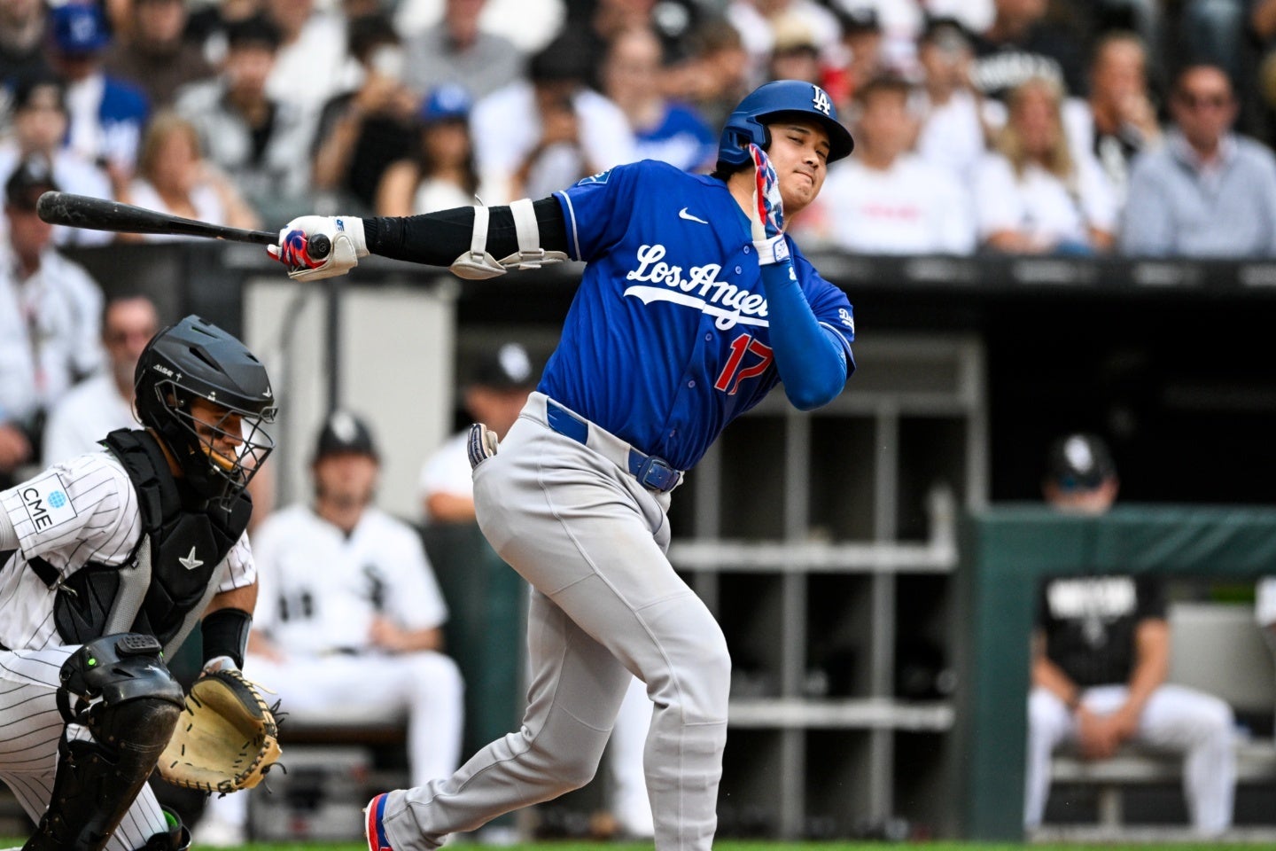 大谷翔平は７試合ぶりに無安打に終わった。(C)Getty Images