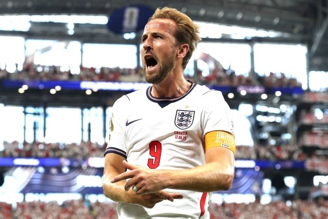 クロアチア戦で２ゴールを決めたイングランドのケイン。(C)Getty Images