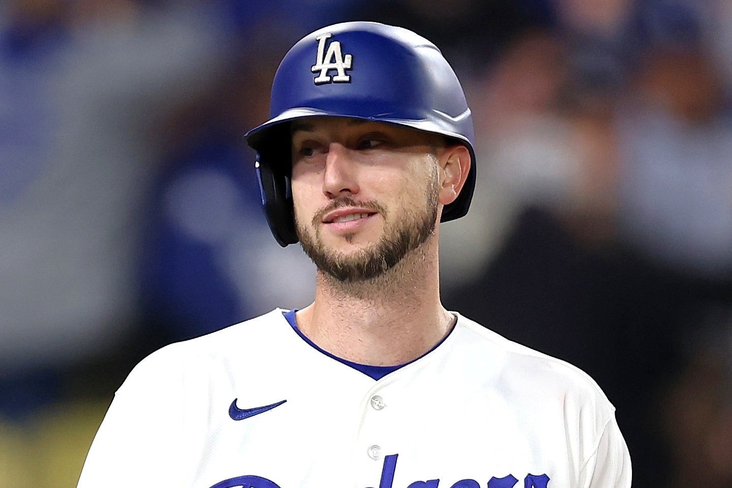 山本との一幕が注目を集めたドジャースのタッカー。(C) Getty Images