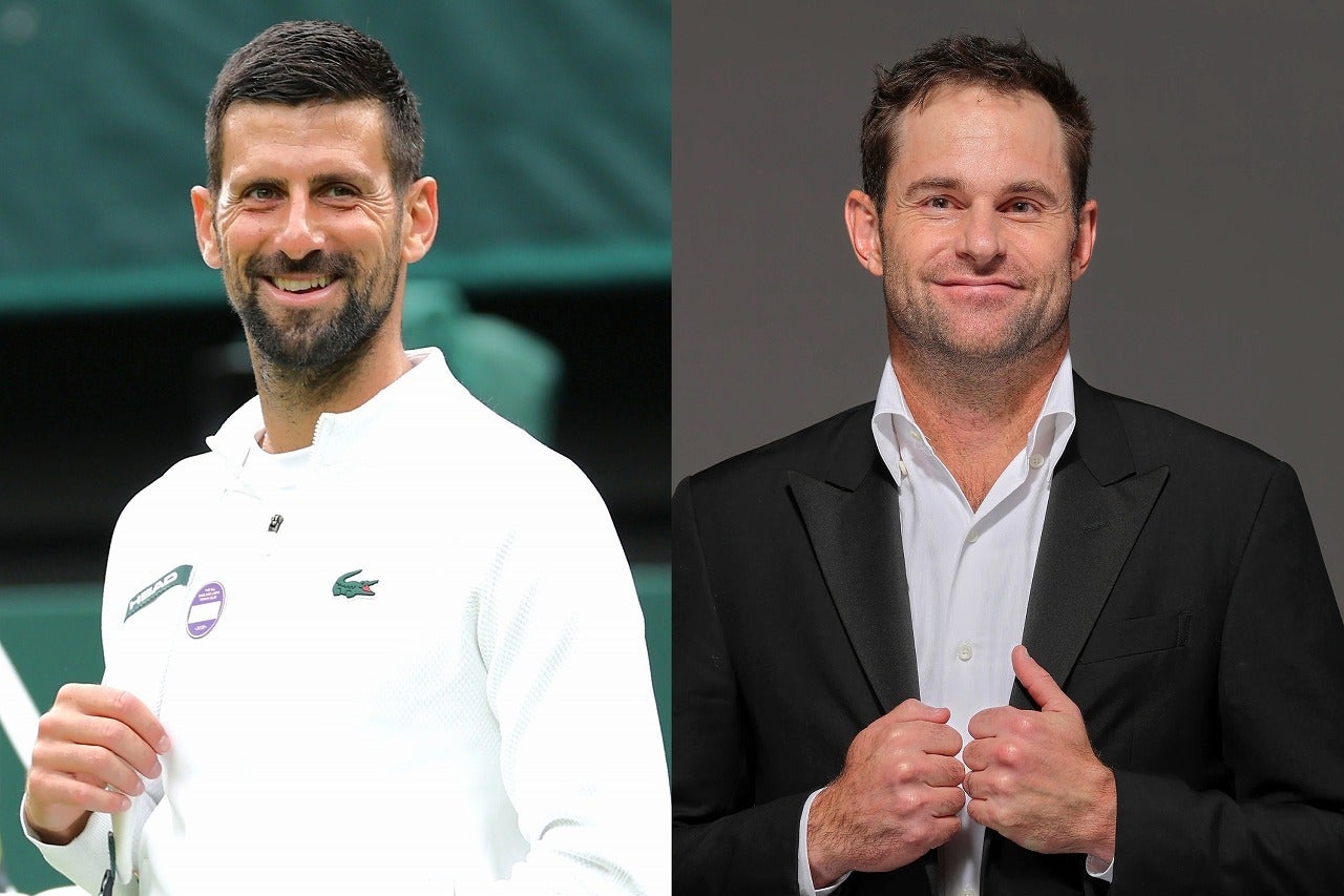 39歳となったジョコビッチ（左）だがウインブルドンでは通算７度優勝と抜群の成績を残していることもあり、元王者ロディック（右）は戴冠の可能性は十分にあると考えている。(C)Getty Images「