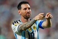 自身６度目のW杯初戦をハットトリックで飾ったメッシ。(C)Getty Images