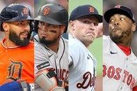 左からトーレス、アライズ、スクーバル、チャップマン。ドジャースに「最適」との評価を受けた。(C) Getty Images