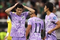 完全アウェーなかメキシコ戦に敗れた韓国は、グループステージの成績を１勝１敗とした。(C)Getty Images