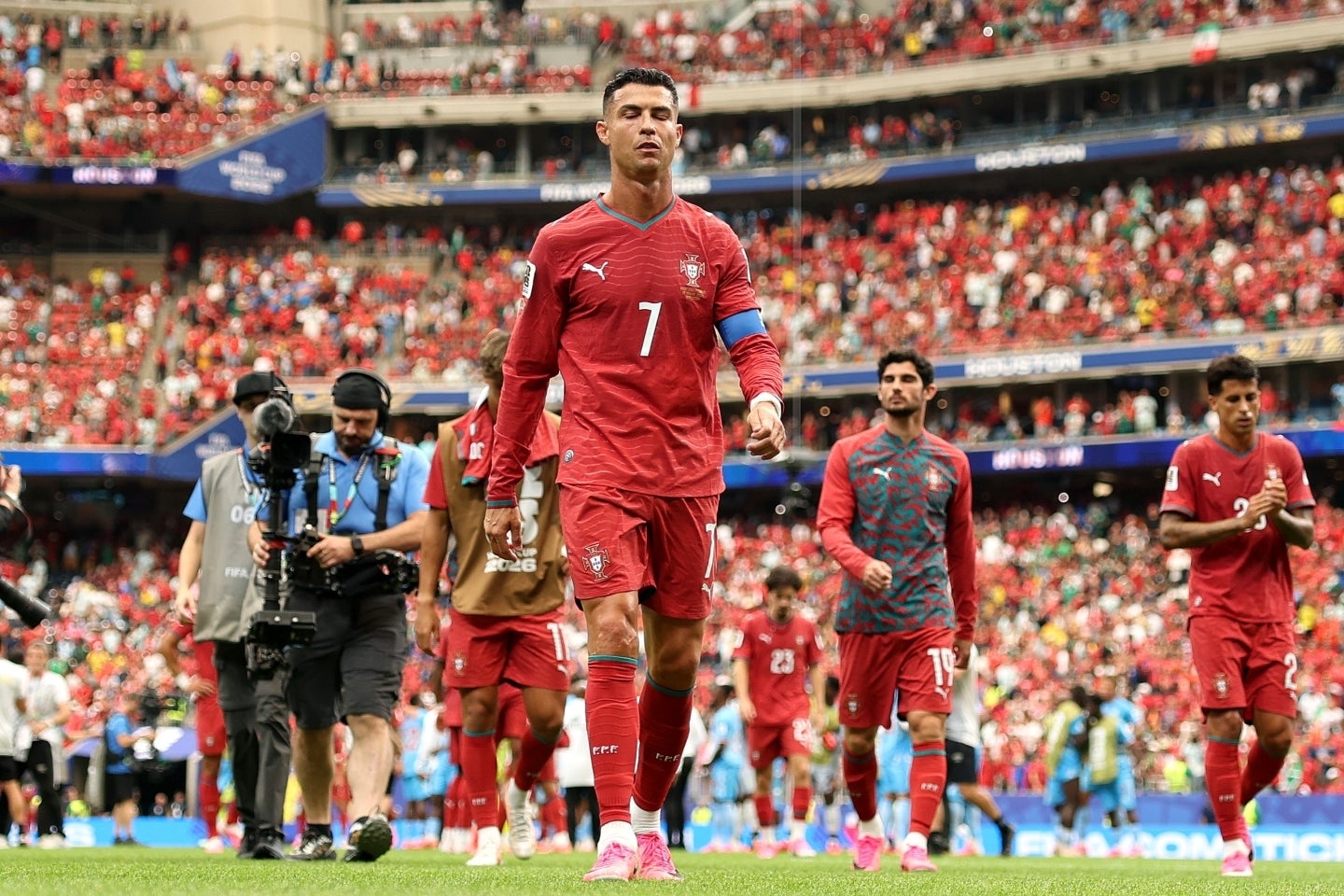 W杯のDRコンゴ戦で低調だったポルトガル代表のC・ロナウド。母国の識者が“デリケートな問題”に言及した。(C)Getty Images
