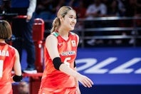 バレーボール女子日本代表の佐藤淑乃。(C)Volleyball World
