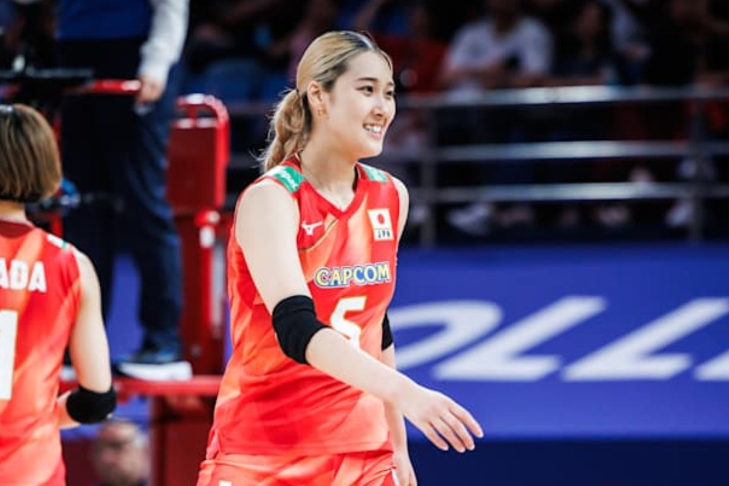 バレーボール女子日本代表の佐藤淑乃。(C)Volleyball World