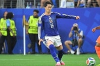 柿谷氏からオランダ戦での守備を高く評価された日本代表の鎌田。写真：金子拓弥（THE DIGEST写真部／JMPA代表撮影）