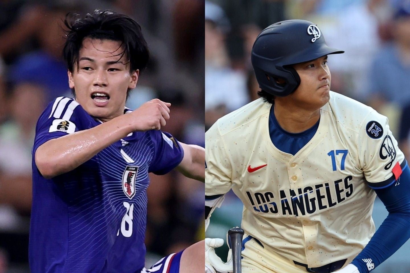W杯グループステージ第２戦のチュニジア戦を迎えている日本代表。上田の２点目とほぼ同時に大谷が16号ホームランを放った。(C) Getty Images