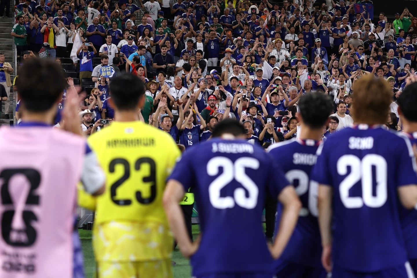 W杯グループステージ第２節で、日本代表がチュニジアに４-０で完勝した。(C)Getty Images